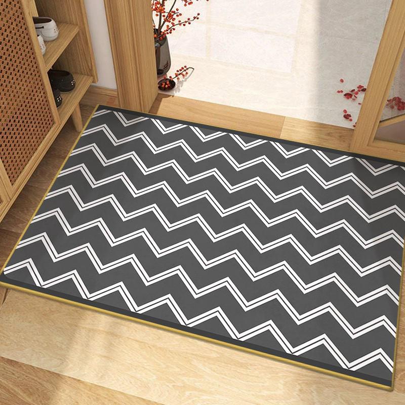 Modern Minimalist Non-Slip Diatom Mud Absorbent Door Mat for Bathroom and Toilet