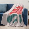 Vibrant Floral Design Throw Blanket Decorative Bed Sofa Cover for Women Teens Gift