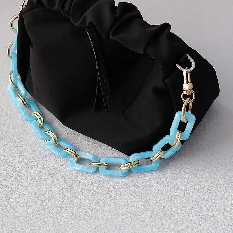 New Fashion Woman Bag Accessory Detachable Replacement Chain Candy Solid Square Acrylic Luxury Strap Women Shoulder Handle Chain