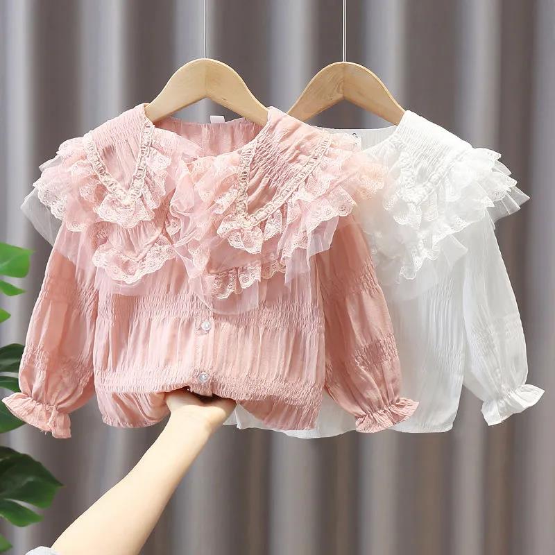 Girls' Spring Suits Children's Girls Babies Children's Spring Solid Color Printing Casual Two-piece Suit