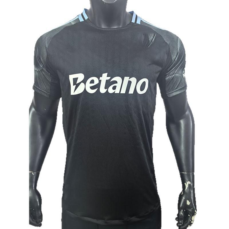Aston Villa 2025-2026 Pánský domácí venkovní fotbalový dres s krátkým rukávem z bambusového vlákna