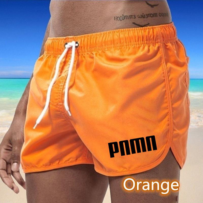 

BBK-16 2025 Summer Men s Quick-Drying Swim Trunks Sports Pants Swimwear Beach Shorts Jogging Shorts S оранжевый