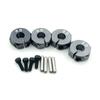 4 Pcs Aluminum 5/6/7mm Thickness Wheel Hex 12mm Drive Hubs With Pins Screws For RC Car Crawler Trucks HSP Tamiya Traxxas Slash