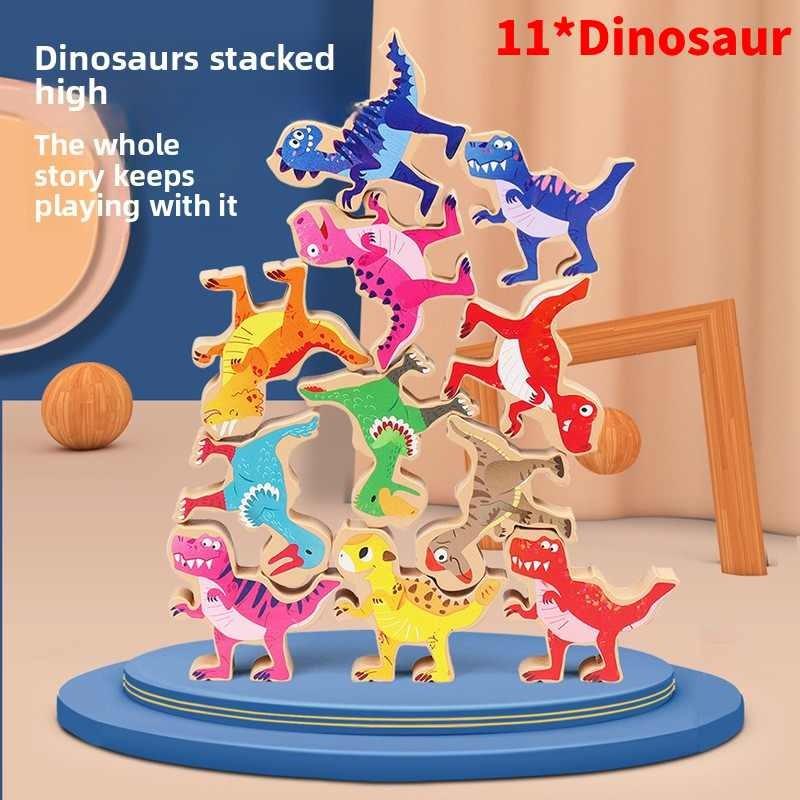 Wooden Animal Stacking Blocks Educational Toy For Baby Cognitive Development And Early Learning