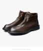 Herren Winter Retro Britischer Stil Echtleder High-Top Martin Stiefel
