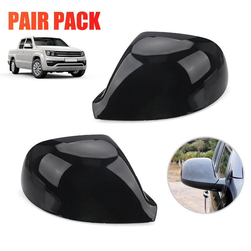 Side Rearview Mirror Cover Cap For For VW T5 T6 Transporter Amarok 2010- 7E1857527G 7E1857528G Gloss Black /White Mirror Cap