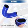 X AUTOHAUX Silicone Reducer Hose Pipe Bend Turbo Intercooler 135 Degree Elbow Inner Diameter 38mm Blue