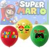 Popular Mario Latex Balloons For Cross-border Sales Super Mario Themed Party Decorations