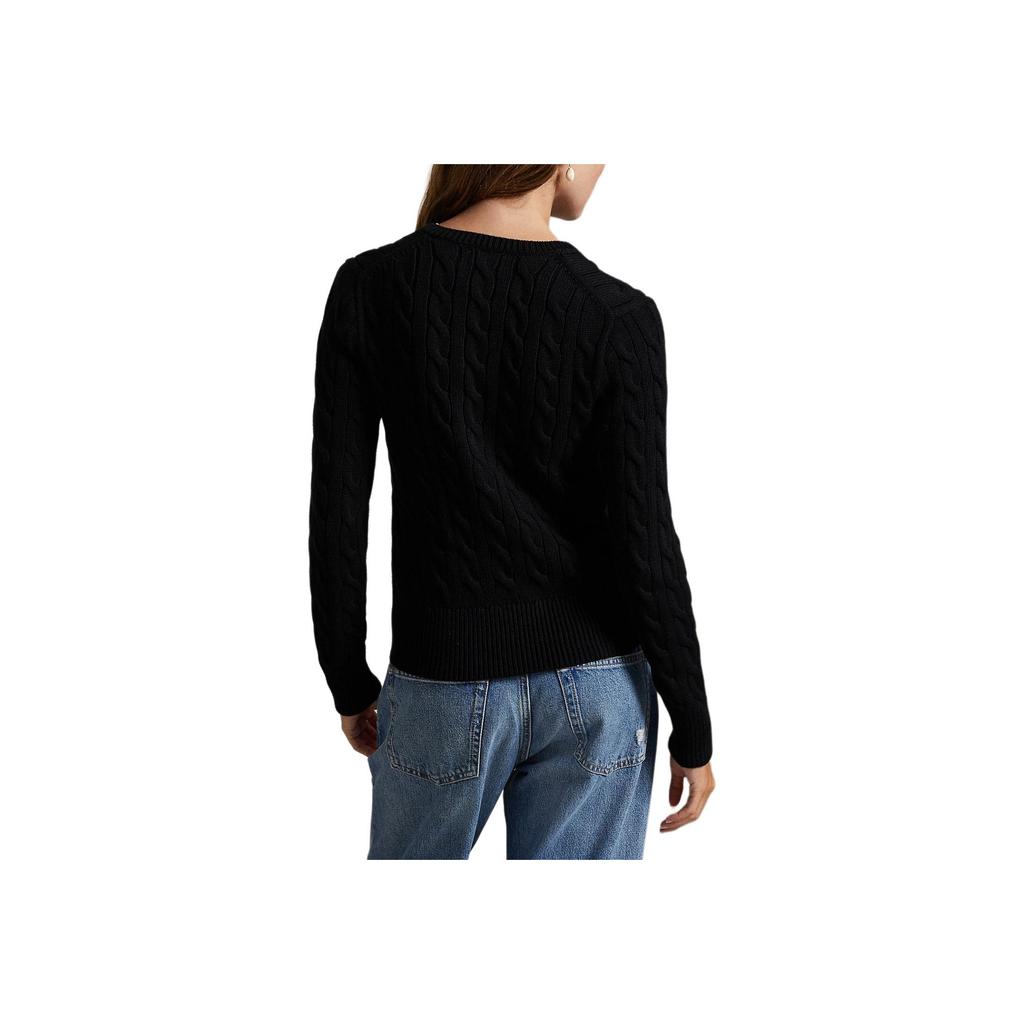 Polo Ralph Lauren SS25 Slim Fit Cable Knit Cotton Crew Neck Cardigan Women Knitwear WMPOSWENDW20460-001