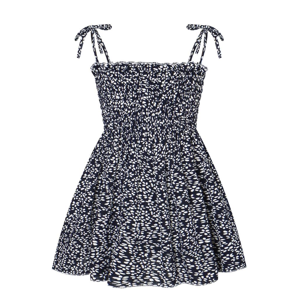 Toddler  Dresses Casual Sleeveless Straps Cute Floral Sundress Summer