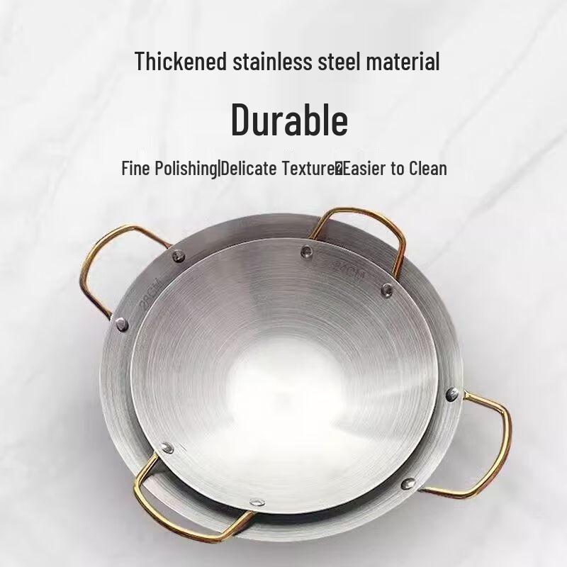 Stainless Steel Double Handle Hot Pot Set