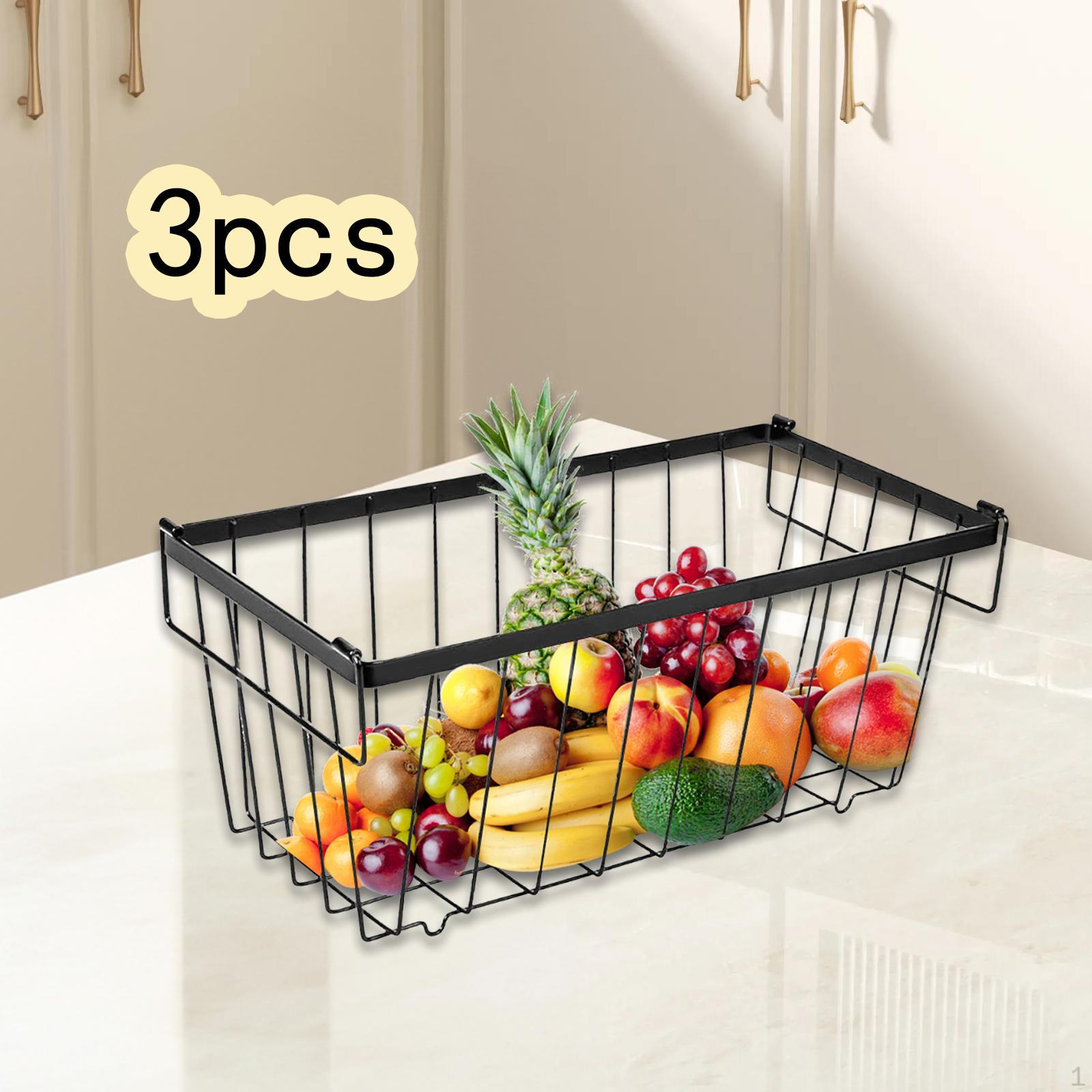 

Набор из 3 органайзеров для морозильной камеры, удобные контейнеры для хранения в холодильнике, разделитель для кладовой в стиле фермерского дома чёрный