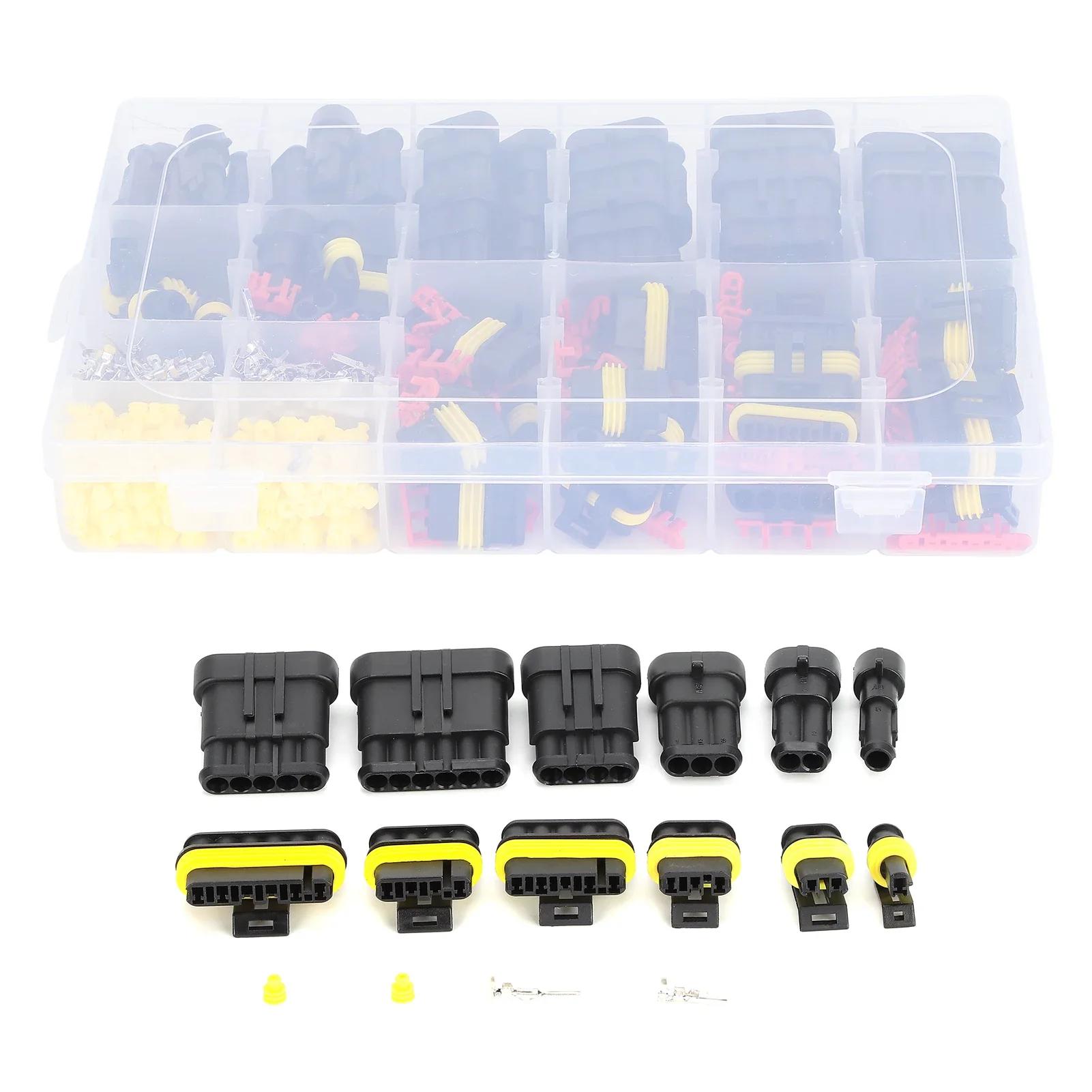 

Waterproof Car Wire Connector Copper Plug 1/2/3/4/5/6 Hole for Lighting Electronics Wire Connector Marine Plug Socket Kit