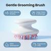 Dog Grooming Comb Silicone Teeth Pet Brush with Anti-slip Handle Gentle Pet Massage Comb Bath Brush for Long Short Hair Dogs