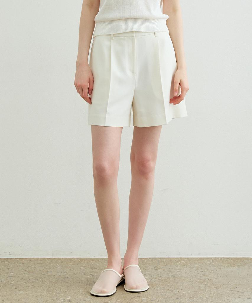 ARTID Linen Tailored Shorts_Ivory