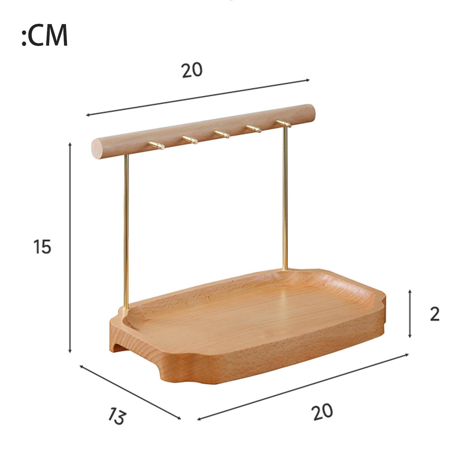

Подставка для хранения ювелирных изделий из бука, браслета, сережек, ожерелья, часов, ювелирных изделий, органайзер с деревянной основой, современная стойка для хранения