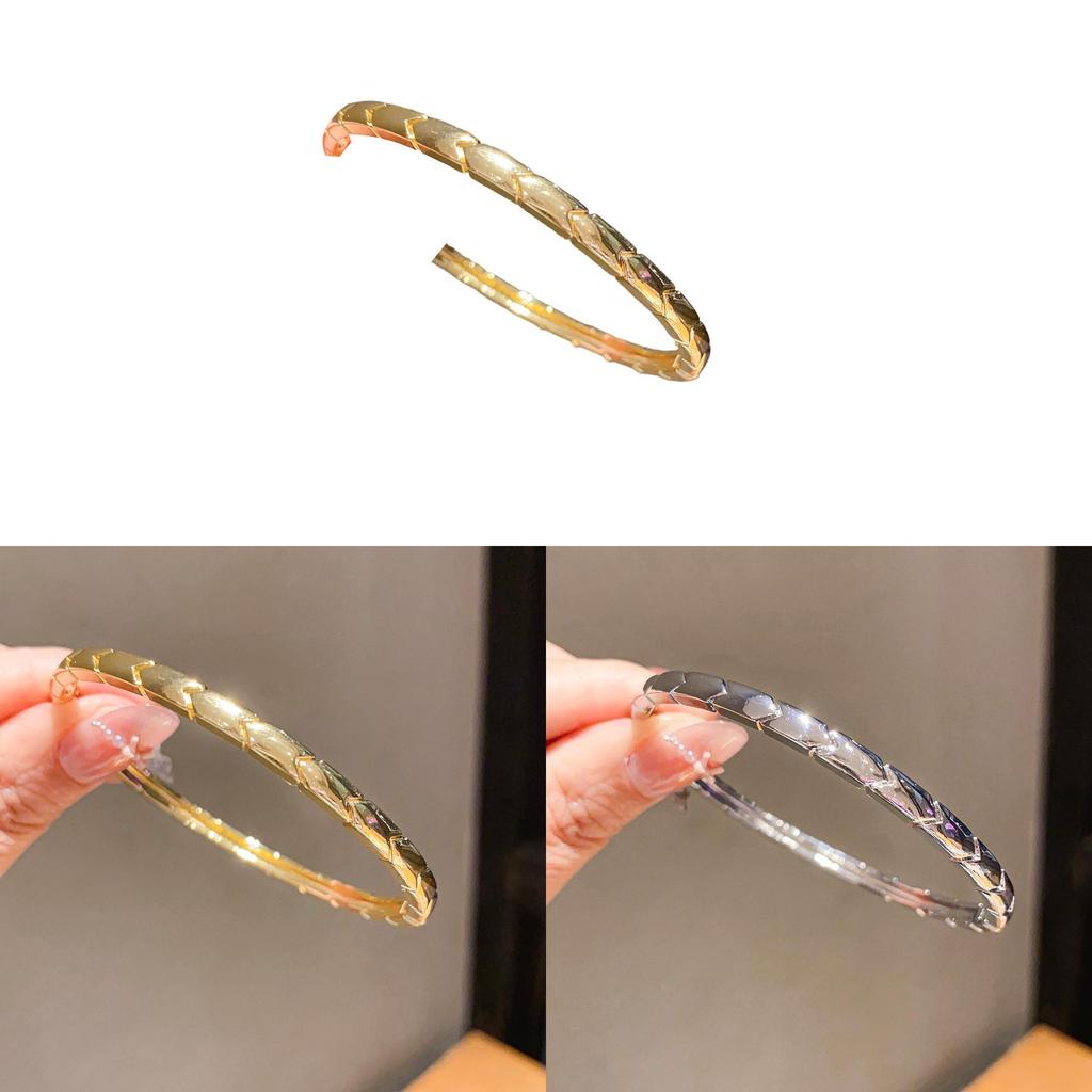 Minimalist Gold Plated Arrow Pattern Bracelet For Women Fashion Jewelry Accessory