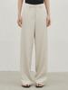 NOUVE Linen Wide Curved Pants - Ivory