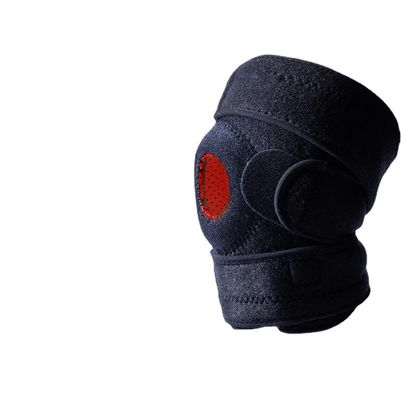 

1 шт. Фитнес-поддержка колена, эластичный бандаж, спортивная лента, наколенники, защитная лента для наколенника, футбол, спорт All code красный