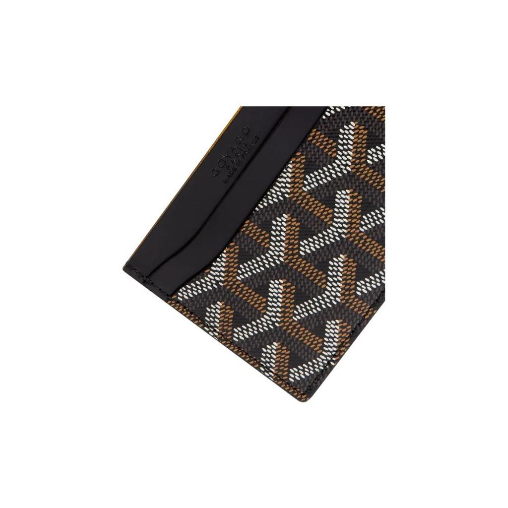 Goyard Saint-Sulpice Geometrischer Musterdruck Color-Blocked Canvas Patchwork Kalb Pickup Clip Tasche Unisex Paar-Stil