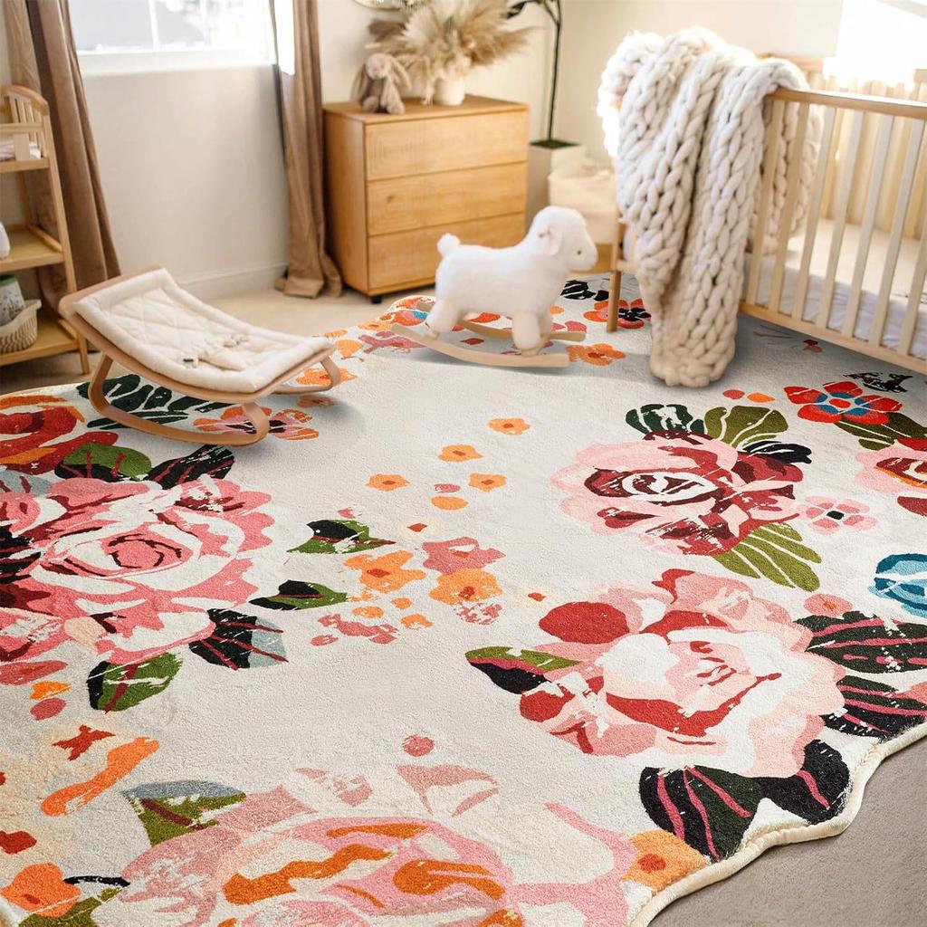 American Forest Stain-Resistant Sofa Rug – Easy-Clean Living Room, Bedroom, or Bedside Carpet Decoration Blanket