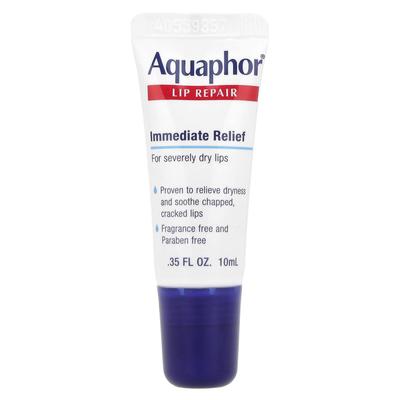 Aquaphor, Lip Repair, Rapid Relief, Unscented, 10 Ml (0.35 Fl Oz)