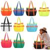 Portable Mesh Beach Storage Bag Breathable Toiletry Bag for Cruise Swim Vacation Essentials