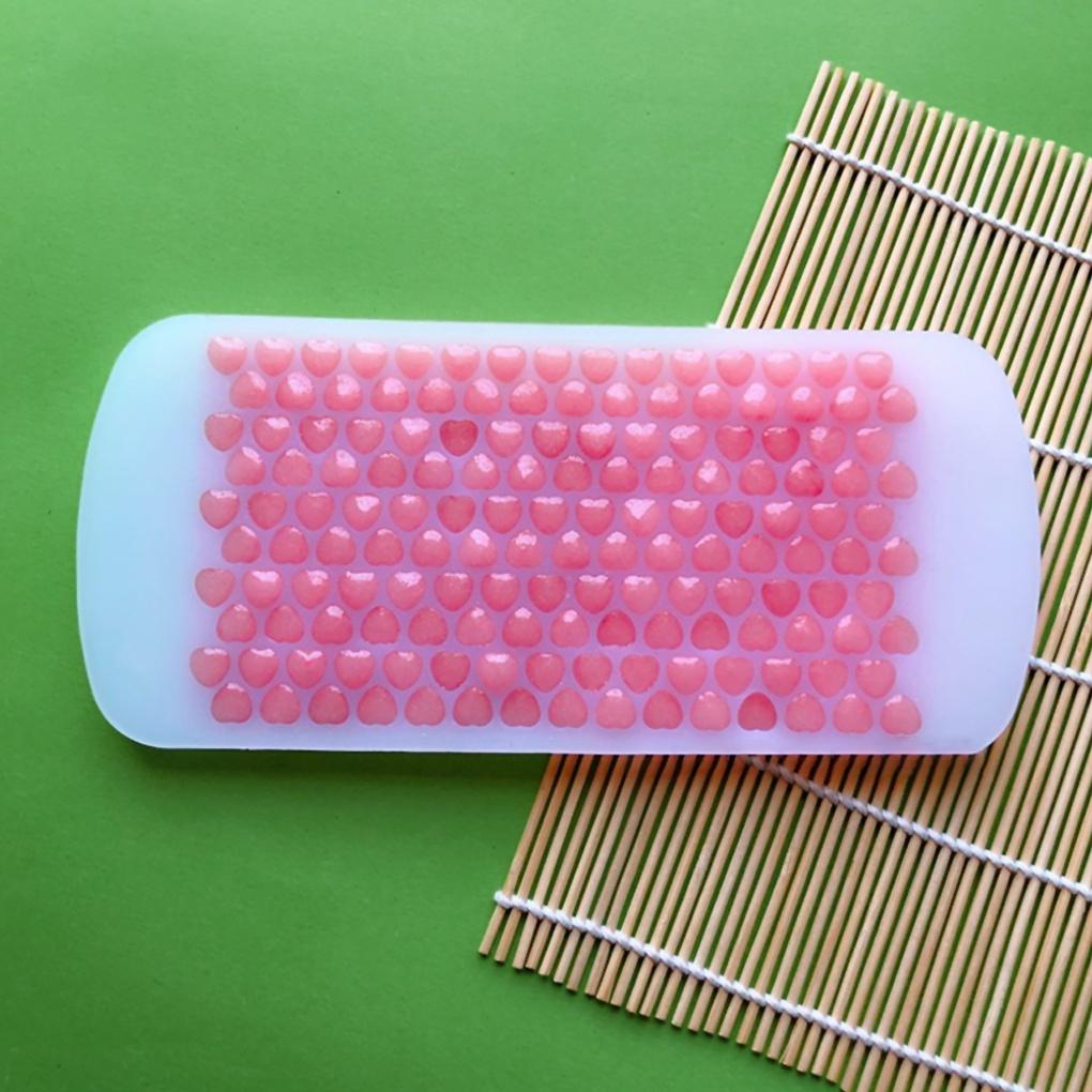 Mini silikonová forma na led ve tvaru srdce (150 kusů) Malý výrobník ledu