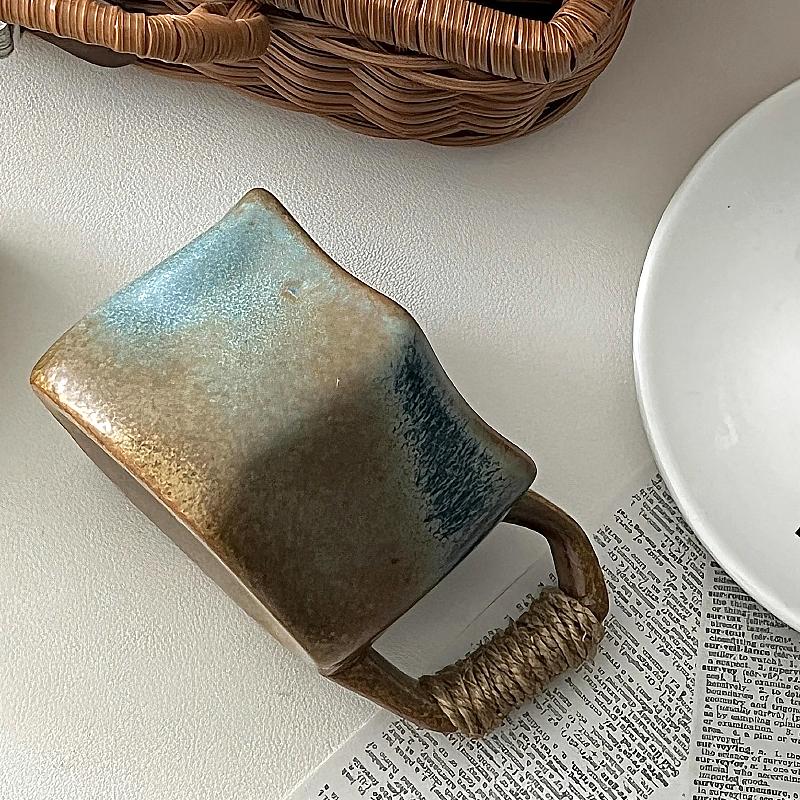 1 Stück Keramik Wiederverwendbarer Kaffeebecher Kreativer Becher Tasse Hitzebeständig Handwerk Hochtemperatur Beständigkeit Geschenk Fruchtsaft Haushaltswaren