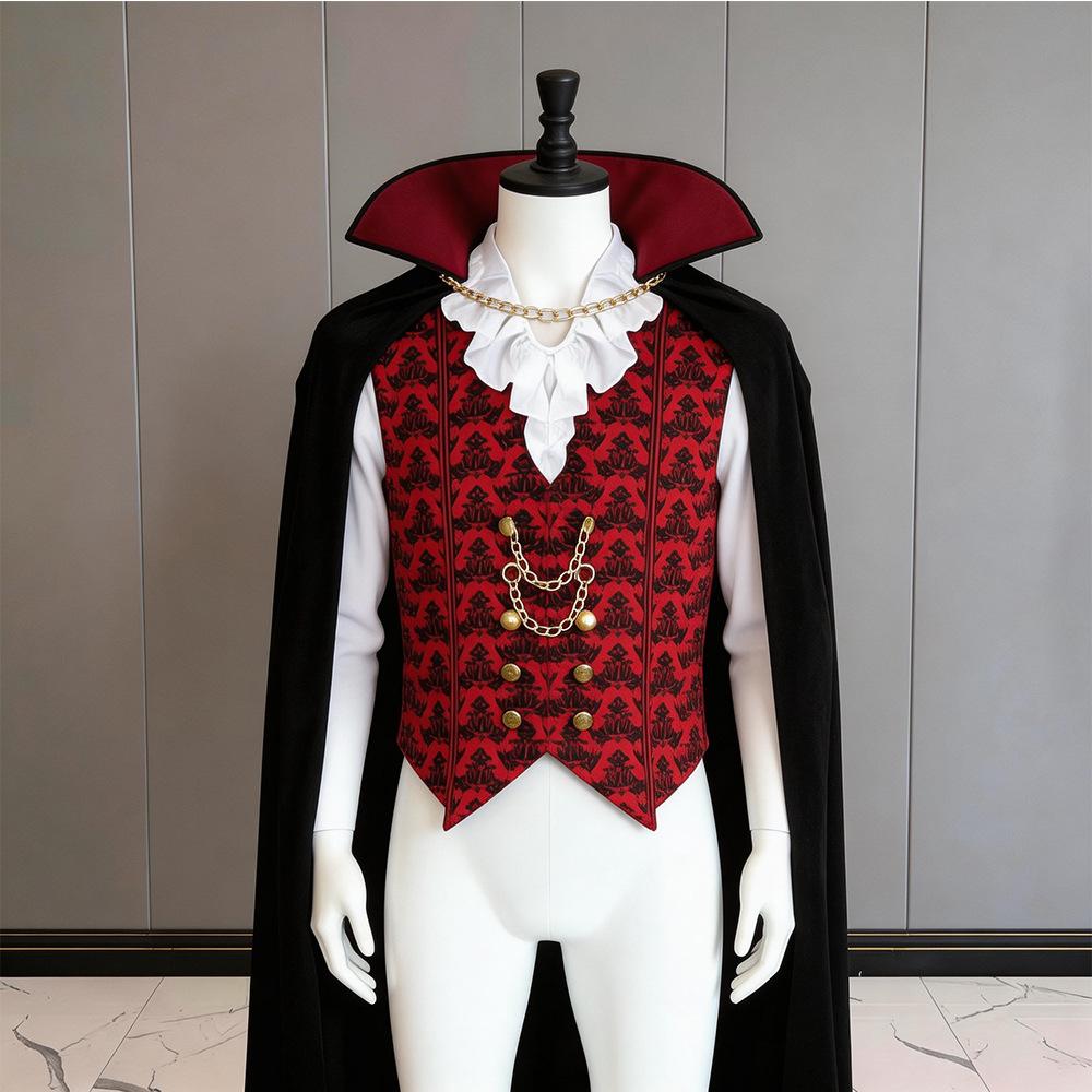 Halloween demon vampire costume cosplay medieval renaissance Dracula flow costume XS