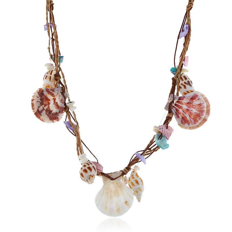 Natural Shell Necklace With Animal Shape Tassel For Fashion Spring Accessories