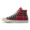 Converse Chuck Taylor All Star Hi Tartan Rot Grün Split Unisex Sneaker Egret 169259C