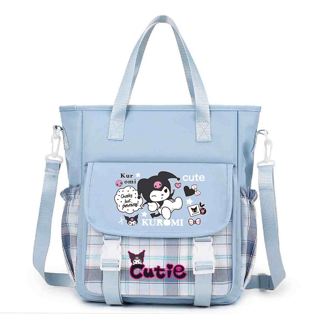 Crossbody Bag Student Class Book Holder Extra Large Bag Shoulder Make-Up Bag Cute Cartoon Printed Crossbody Bag
