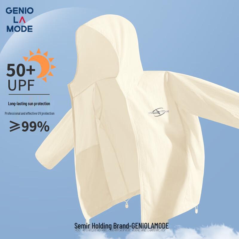 GENIOLAMODE Men s UPF50+ Hooded Sun Protection Top XL