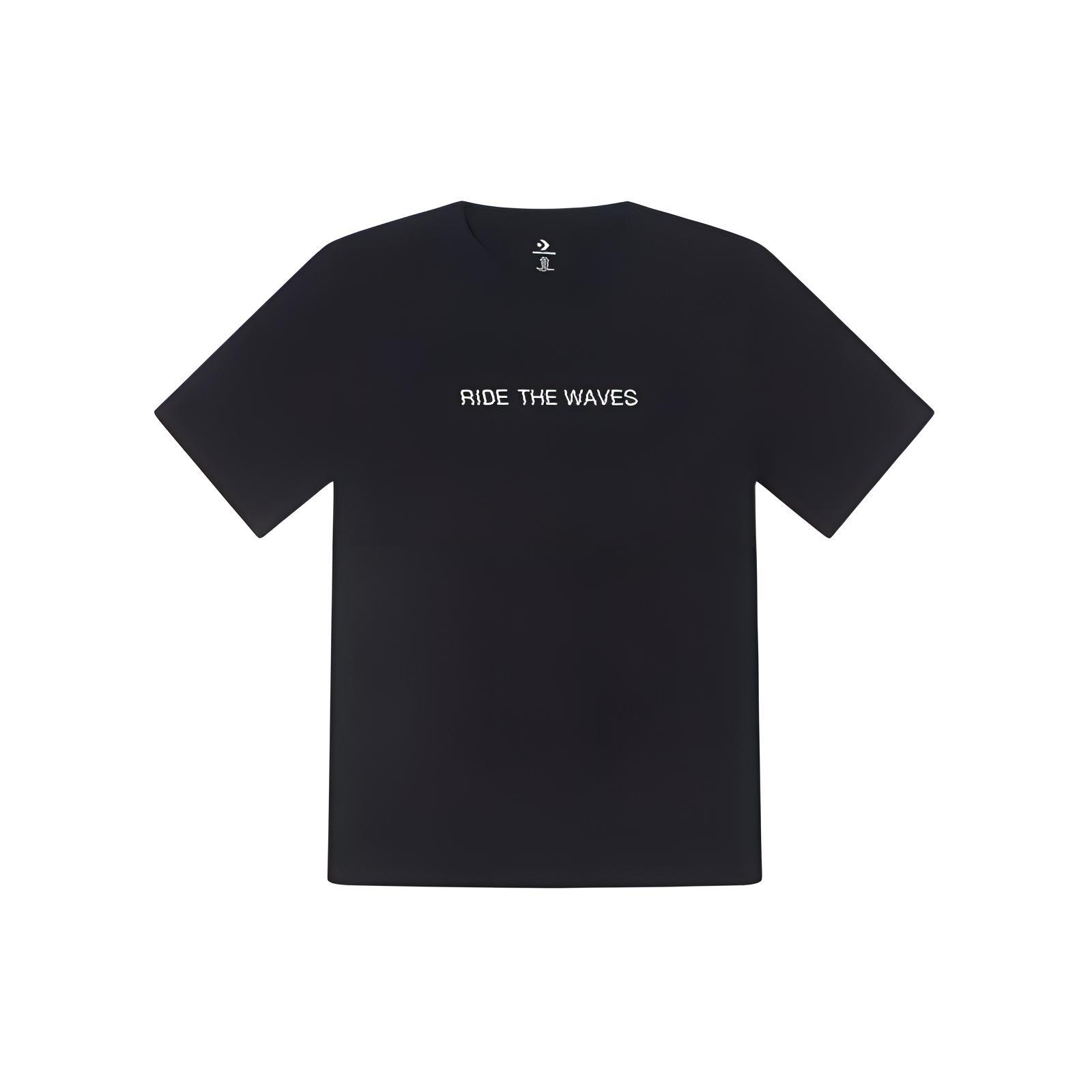 

New Converse SS24 T Shirt Men s Black 10027218-A03 L