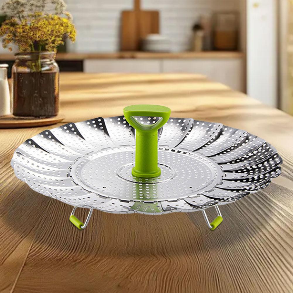 Stainless-Steel Steamer Basket Expandable Veggie Steamer Basket Steaming Basket Steamer Insert for Veggie Fish Seafood Cooking China Mainland