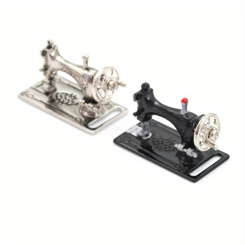 Micro Landscape Metal Sewing Machine Miniatures Decoration 1:12 Scale Length 3.5cm