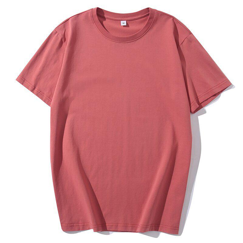 Men's Summer White Ice Silk Cotton Short-Sleeve T-Shirt - Solid Color Inner Wear 