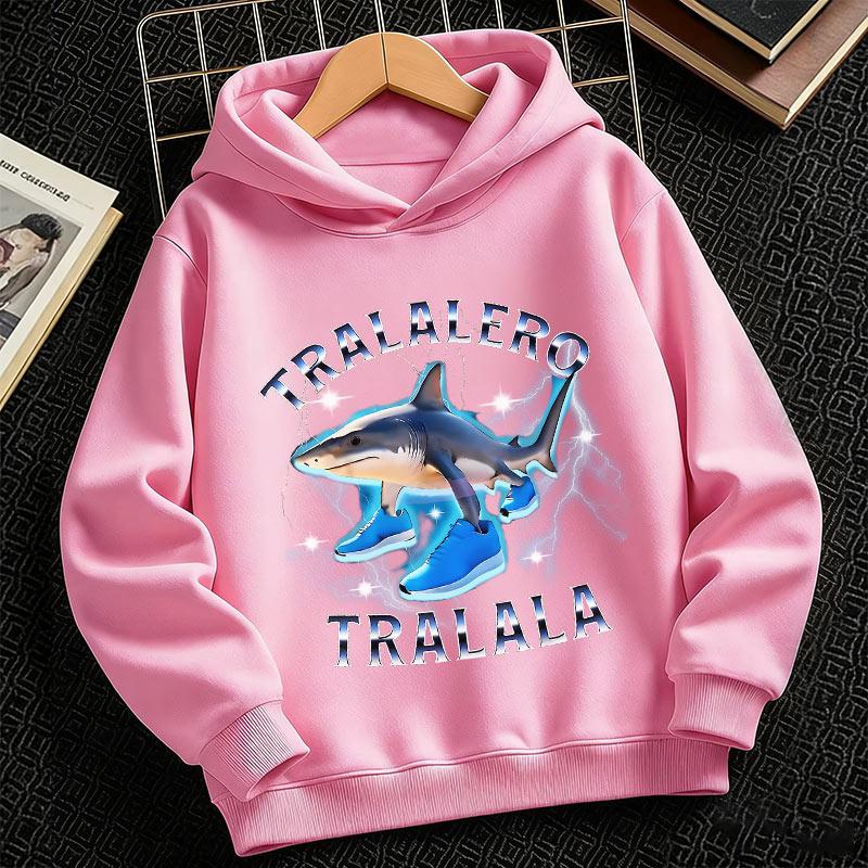 2026 Tralalero Tralala Divertido Shark Meme Kids Clothes Hoodie Toddler Boys Girls sporty hoodie Children Outfits