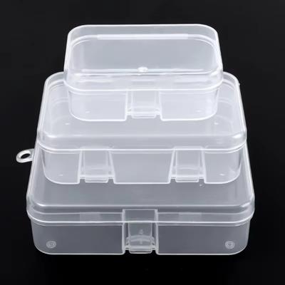 Dustproof Transparent Plastic Box Rectangular Flip Cover Box New Storage Box  Small Objects Display