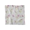 LinoeLina Lithuanian Linen Handkerchief Petit Scarf Floral (Anemone)