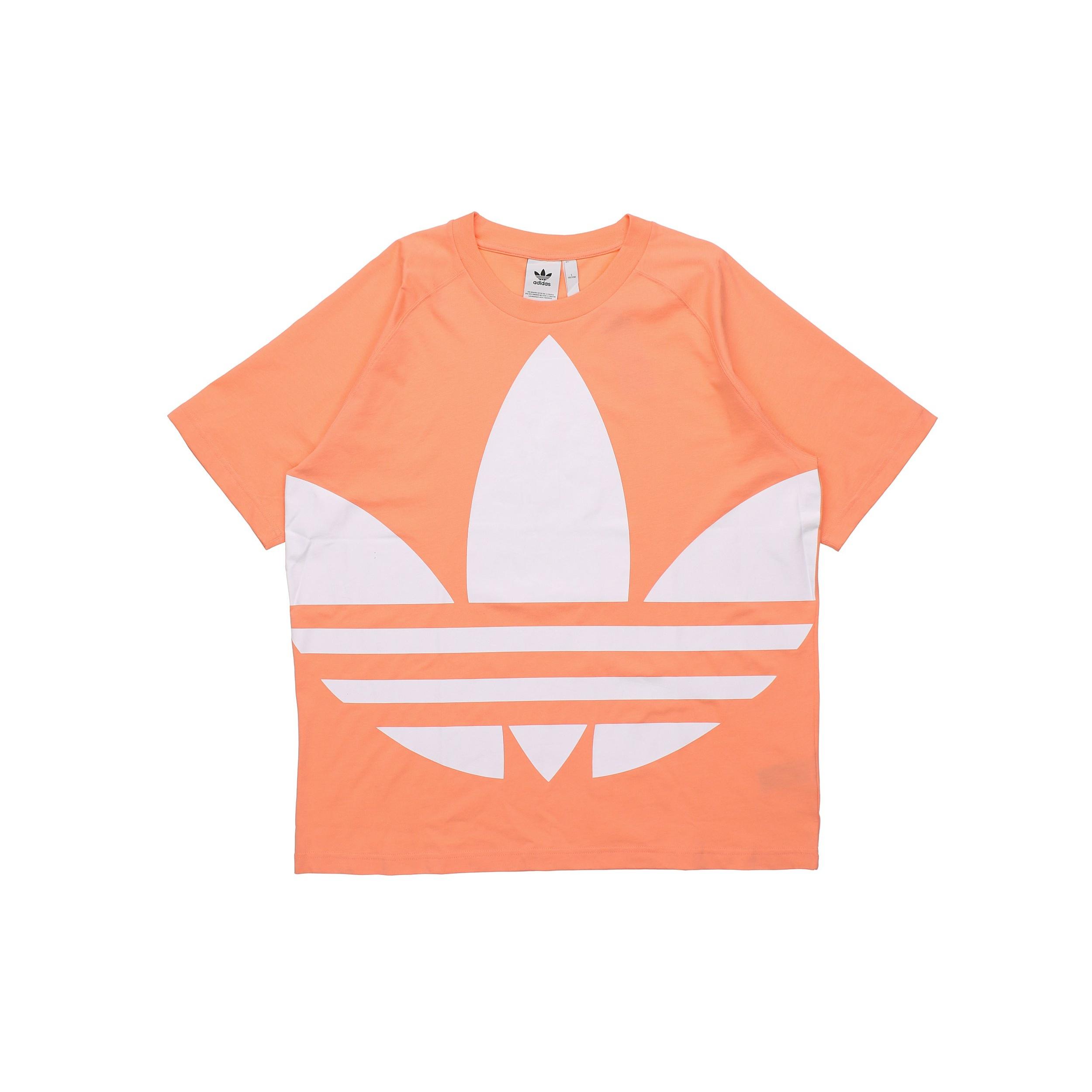 adidas originals Big Trefoil Boxy Tee Large logo Printing Pink Men s FM9905 XS