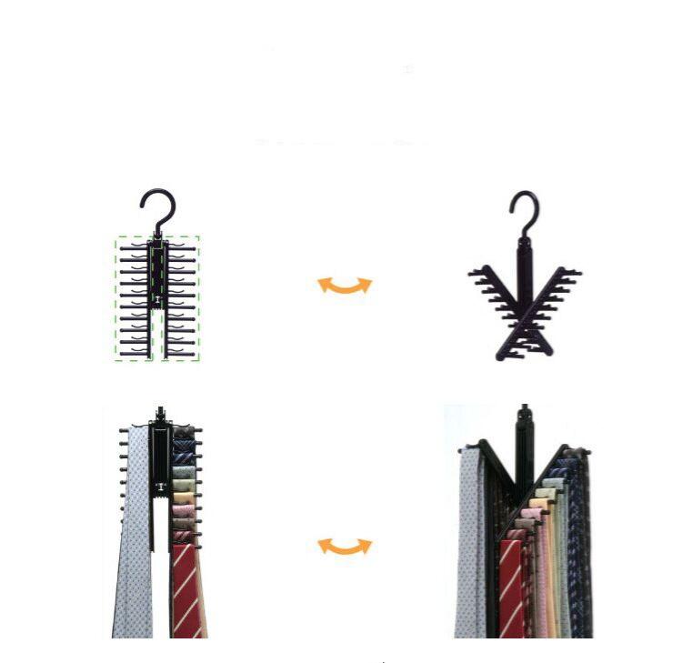 20row Tie Hanger Belt Storage Rack Men's Tie Adjustable Rack Closet Holder Household Organizer Racks