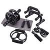 Home Gym 5-in-1 Bauchmuskelroller Räder Set Enthält Bauchmuskel-Trainingsgeräte Widerstandsbänder Kniepolster Springseil Push