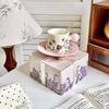 250ml Floral Ceramic Mug with Saucer Gift Set