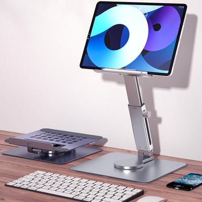 Masa Alüminyum Alaşımlı Tablet Standı Tutucu Katlanabilir 360° Dönebilen Eller Masaüstü Montaj Kaymaz iPad Pro Xiaomi Huawei Tab PC İçin