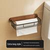 No-Drill Wall Mount Toilet Paper Holder with Tissue Box