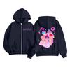Kids Fashion Women's Lightweight Long Sleeve Zipper Hoodie Printed Hoodie With Pockets