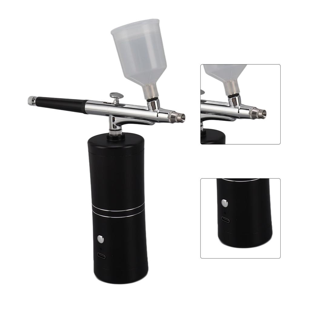 Facial Airbrush Machine Handheld Oxygen Injection Airbrush High Pressure Portable Facial Mist Moisturizing Sprayer