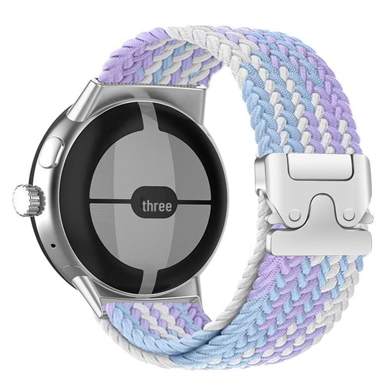 Braided Nylon Paracord Watch Band for Google 41MM/45MM